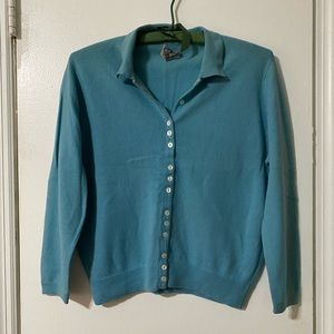 vintage 1950s cashmere ballantyne sweater blouse